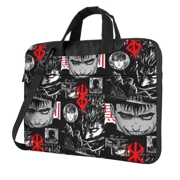 Anime Berserk Laptop Bag Laptop Case Computer Notebook Briefcase Messenger Bag With Adjustable Shoulder Strap 13 Inch