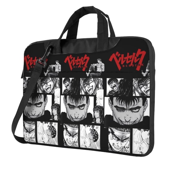Anime Berserk Laptop Bag Laptop Case Computer Notebook Briefcase Messenger Bag With Adjustable Shoulder Strap 14 Inch