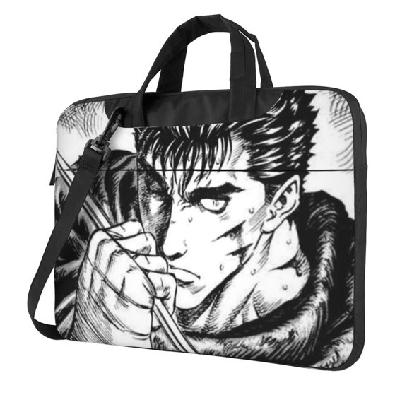 Anime Berserk Laptop Bag Laptop Case Computer Notebook Briefcase Messenger Bag With Adjustable Shoulder Strap 15.6 Inch