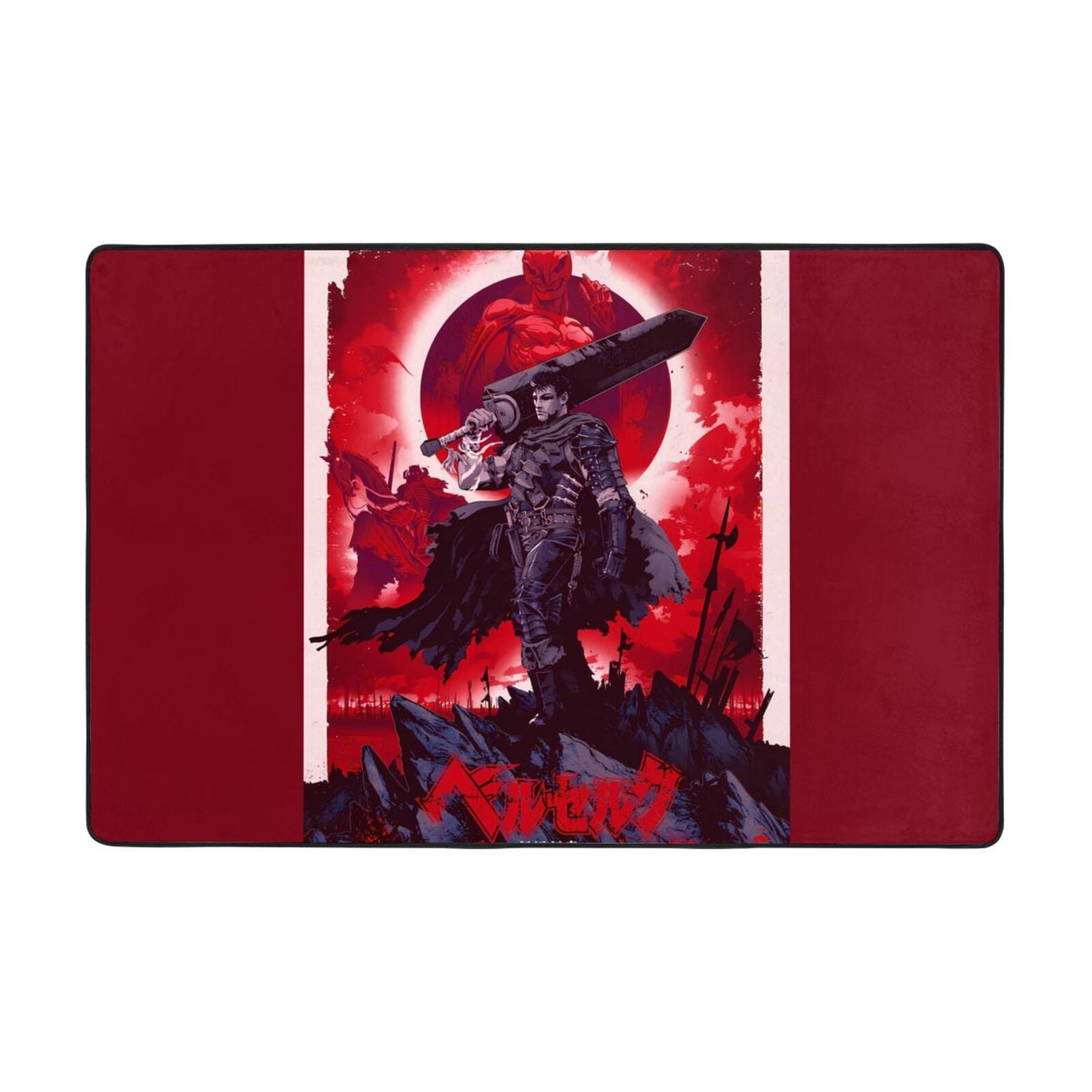 Anime Berserk NonSlip Rugs Washable Cover Floor Rug Carpets Bathroom