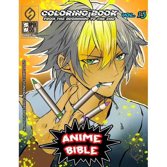 Anime Bible From The Beginning To The End Vol. 13: Coloring book, (Paperback)