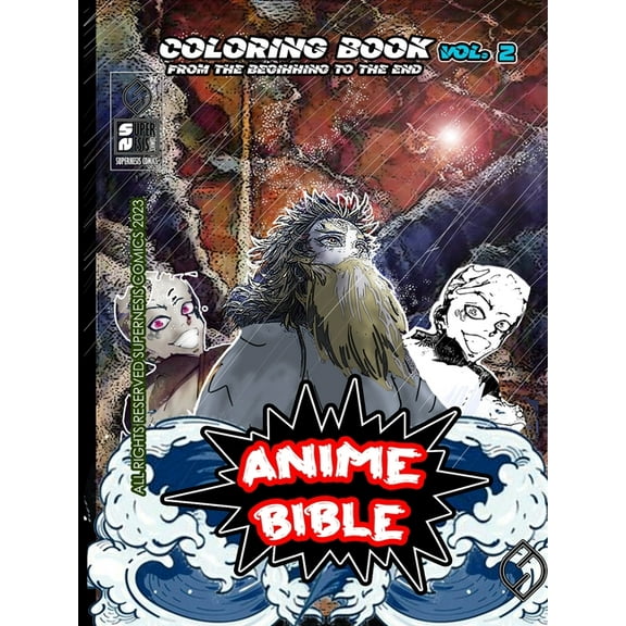 Anime Bible From The Beginning To The End Vol. 2: Coloring book, (Paperback)