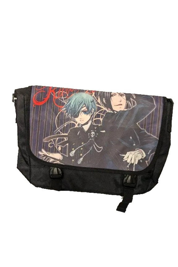 Anime Black Butler 17" Messenger Bag Laptop Bag School Bag Sabastian and Ciel
