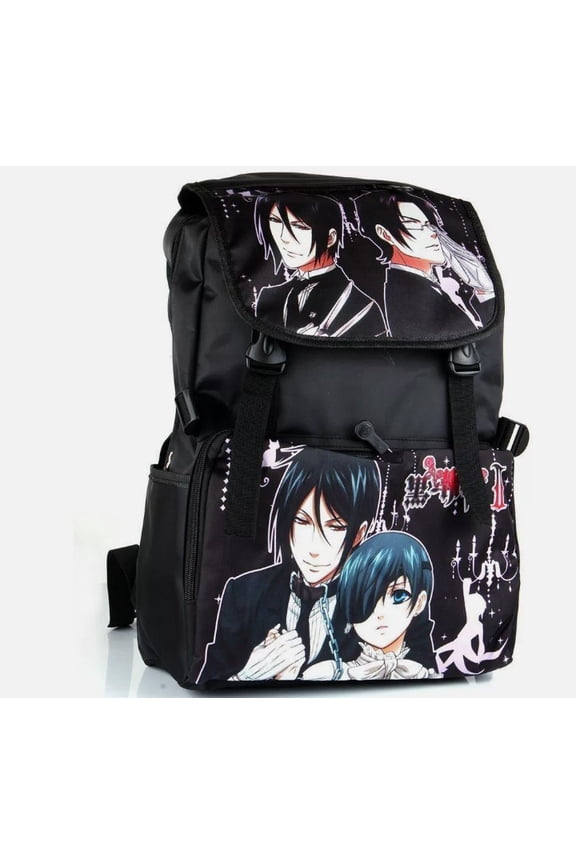 Black Butler Sabastian and Ciel 17" Full Size School Backpack