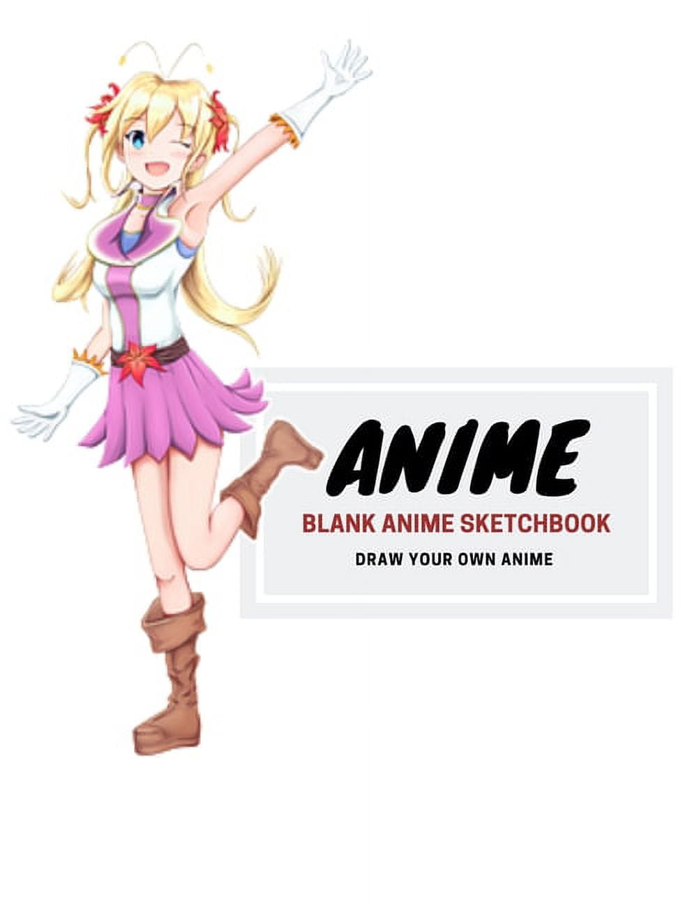 Anime Sketchbook: 100 Blank Pages Comic Manga Anime Sketch Book for for  Drawing Anime Manga Comics, Doodling or Sketching | Anime Drawing Book |  Blank