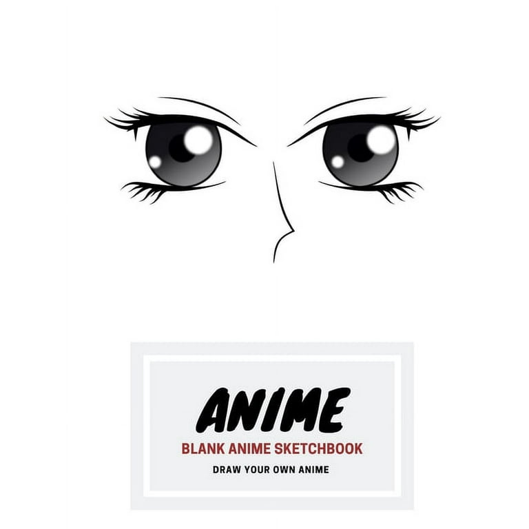 Sketchbook: Anime style cover, Comic Manga Anime Sketch Book for