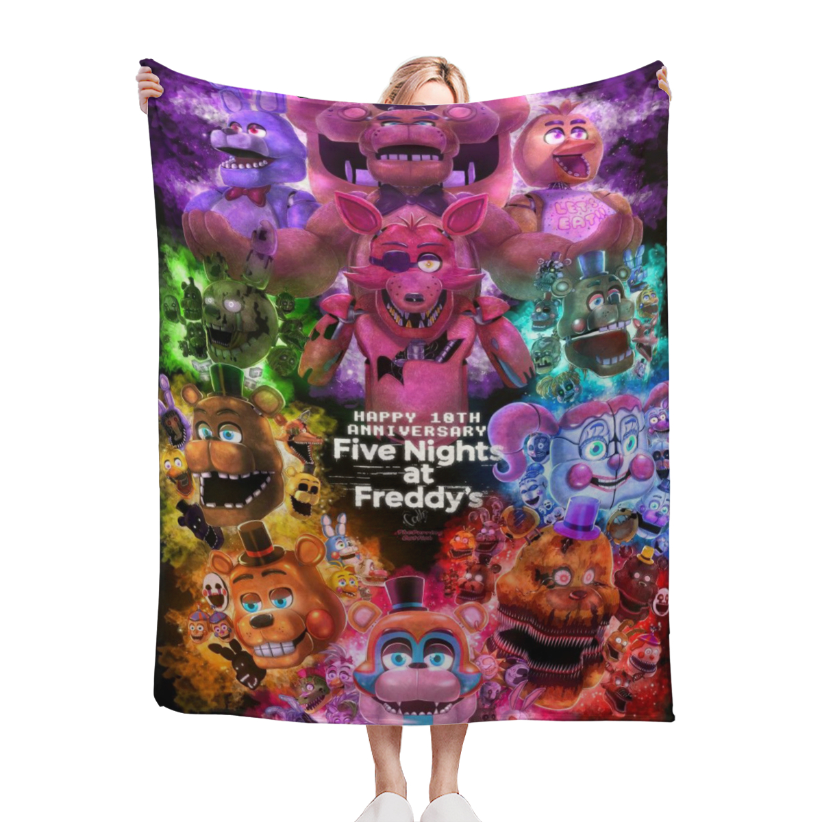 Anime Blanket, Cozy Blanket Cartoon Black Panther Bedroom Throws for