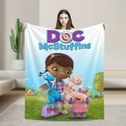 Anime Blanket Doc Mcstuffins Ultra-Soft Micro Fleece Blanket Cozy Blanket Thick Warm Plush Throw Blanket Sofa Cushion, Warm Flannel Blanket For Living Room Bedroom 40"X30"