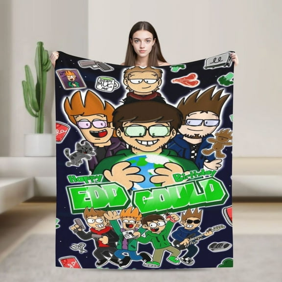 Anime Blanket Eddsworld Ultra-Soft Micro Fleece Blanket Cozy Blanket Thick Warm Plush Throw Blanket Sofa Cushion, Warm Flannel Blanket For Living Room Bedroom 40"X30"