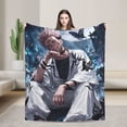 thumbnail image 1 of Anime Blanket, Jujutsu Kaisen Blanket, Super Soft Throw Blanket For Couch Sofa Bed, Cozy Lightweight Warm Flannel Blanket, 60"X50", 1 of 9