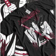 Anime Bleach Retsu Unohana Graphic Black T-Shirt Size S-5XL