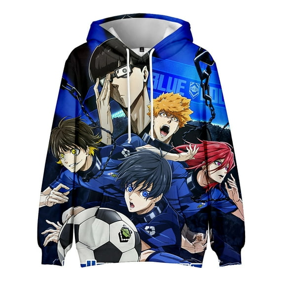 Anime Blue Lock 3D Printed Hoodies Unisex Sweatshirts Cosplay Clothes Fashion Novelty Hooded