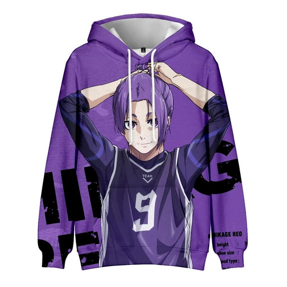 Anime Blue Lock 3D Printed Hoodies Unisex Sweatshirts Cosplay Clothes Fashion Novelty Hooded