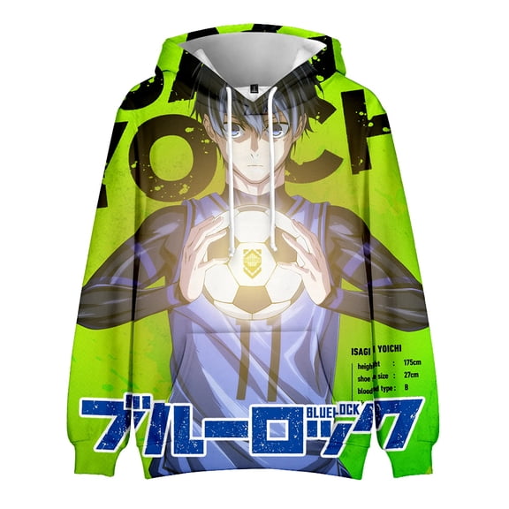 Anime Blue Lock 3D Printed Hoodies Unisex Sweatshirts Cosplay Clothes Fashion Novelty Hooded