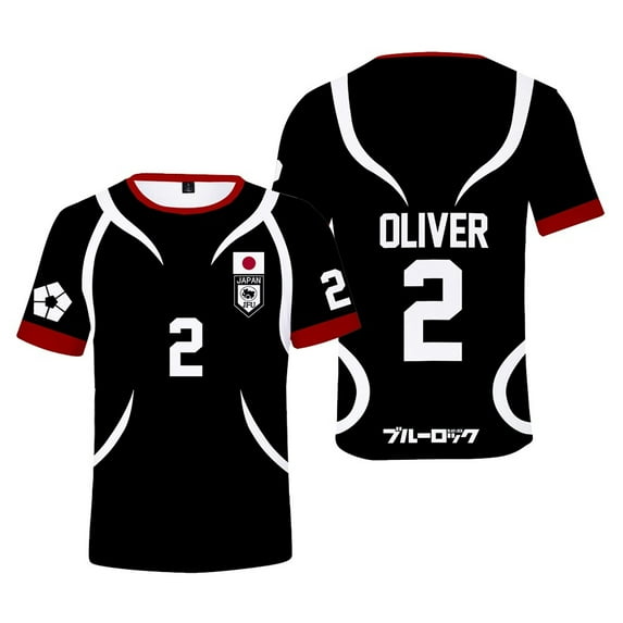 Anime Blue Lock Cosplay T-shirts Jersey Shirts Crewneck Short Sleeve Tee Women Men Streetwear Tops