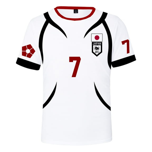 Anime Blue Lock U20 Cosplay White T-Shirt Merch Casual Short Sleeved T Shirt Unisex TShirt