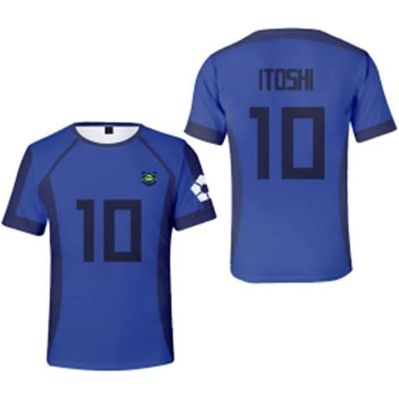 Anime Blue Lock Yoichi Isagi Cosplay T-Shirt Merch Casual Short Sleeved T Shirt Unisex TShirt