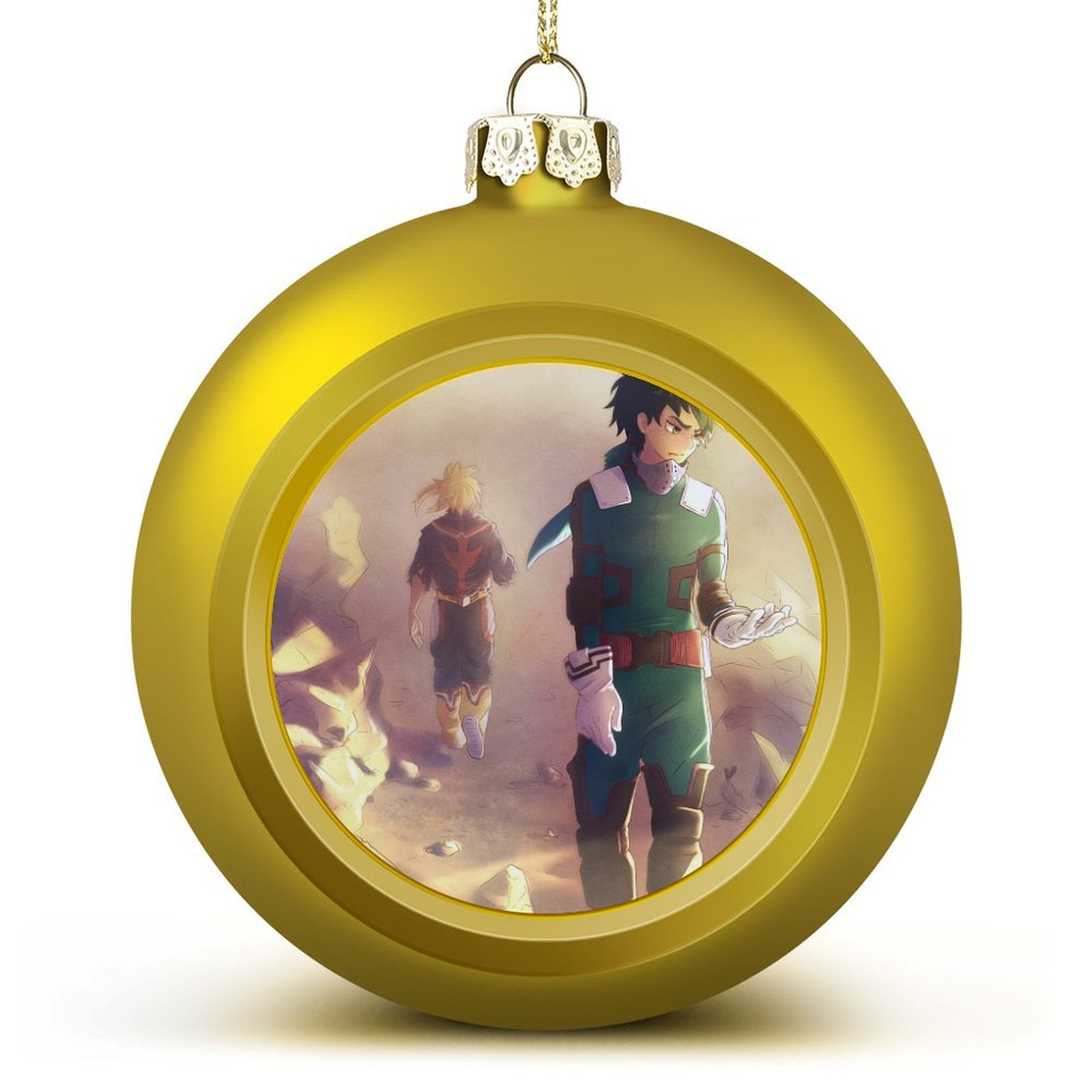 Anime Boku No Hero Christmas Balls Sparkling Christmas Tree Hanging
