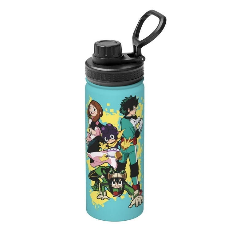 Anime Boku No Hero Sports Insulated Water Bottles Kettle Stainless
