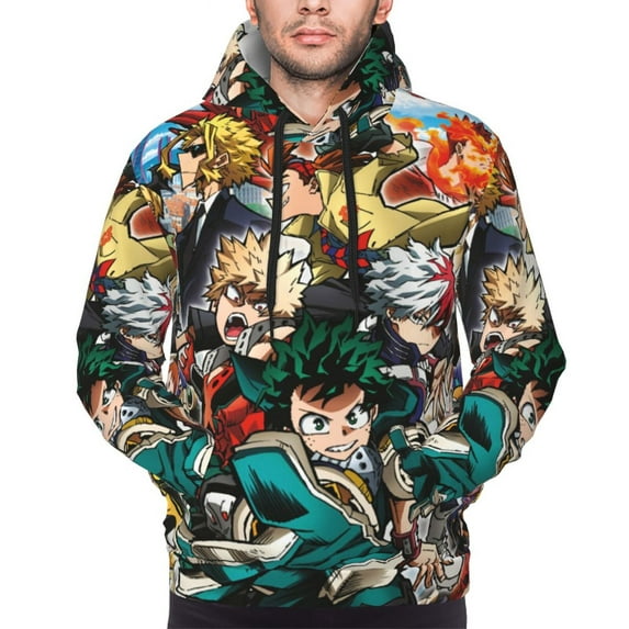 Anime Boku No Hero Sweatshirt For Mens Fashion Hoodies Pullover Athletic Daily Hoody Hooded Gift