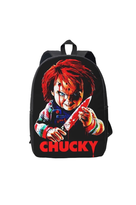 Anime Bride Of Chucky Backpack Unisex Bookbag Rucksack Printing Shoulder Bag Back To School Bag Travel Hiking Daypack