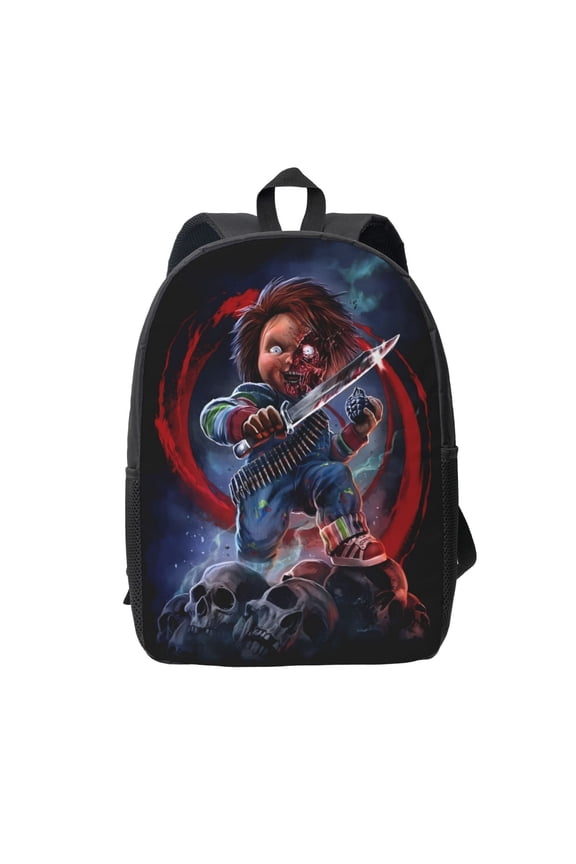 Anime Bride Of Chucky Backpack Unisex Bookbag Rucksack Printing Shoulder Bag Back To School Bag Travel Hiking Daypack