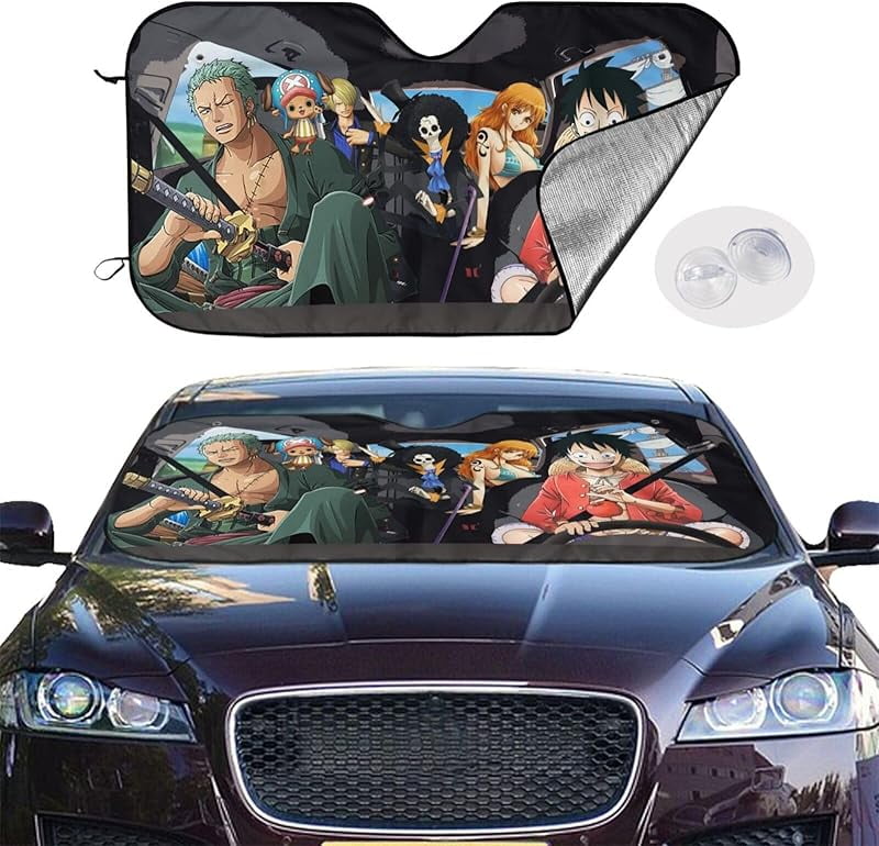 Anime Car Windshield Sun Shade for Auto Front Window Sun Shade Visor