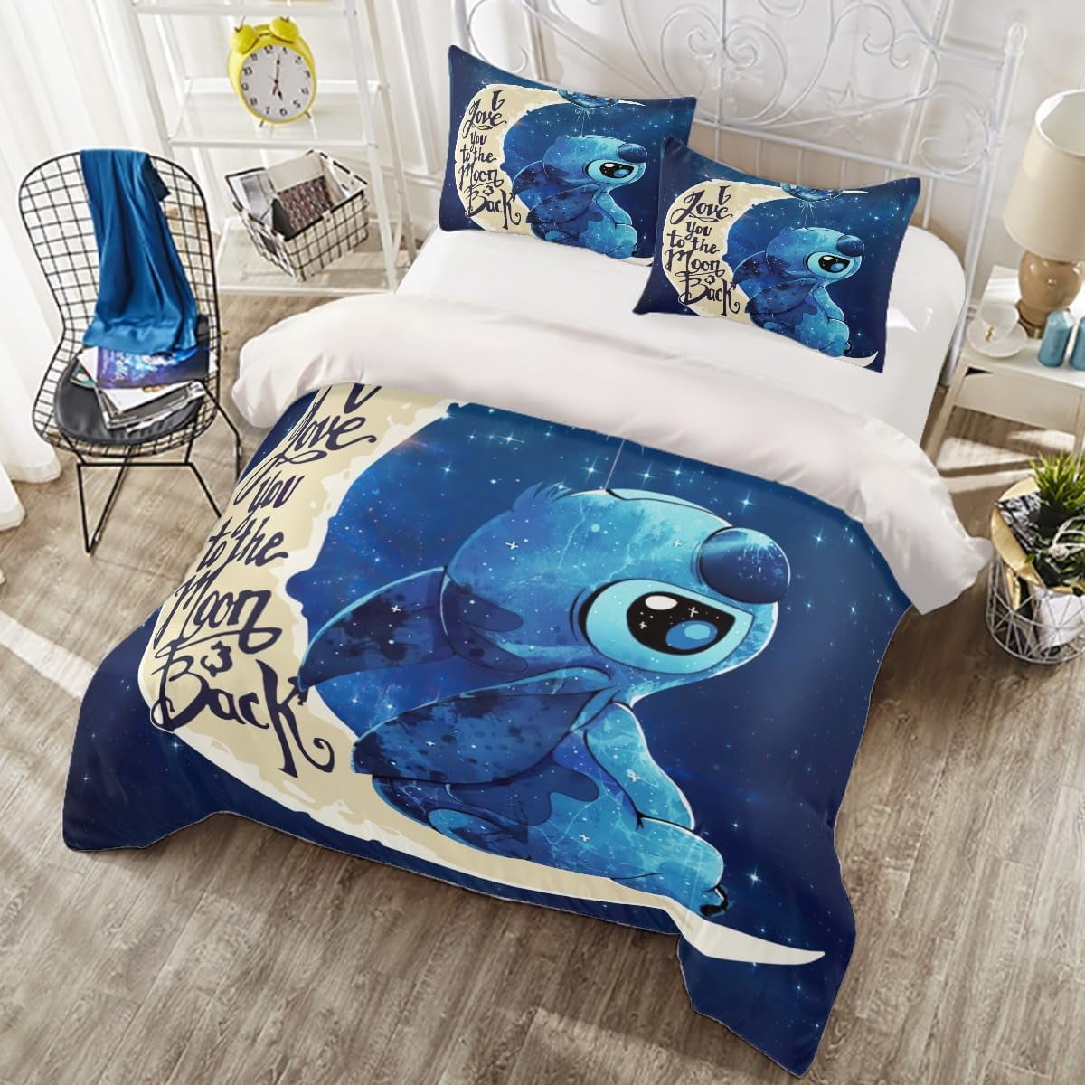 Anime Cartoon Bedding Set 3D Printed Bed Set with 1 Duvet Cover and 2 ...