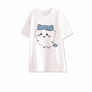 Anime Cartoon Chiikawa Usagi Hachiware Sleepwear Summer New Pure Cotton Short Sleeved Set Fashion Casual Home Wear Gifts