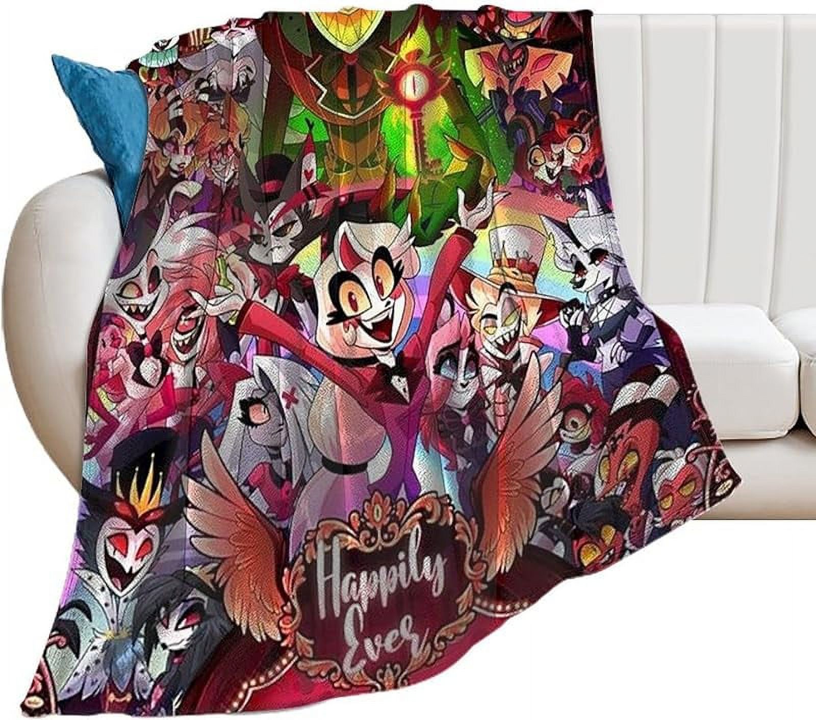 Anime Cartoon Hazbin Hotel Blankets Soft Flannel Throw Blanket Hazbin