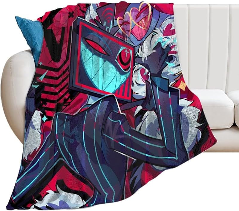 Anime Cartoon Hazbin Hotel Blankets Soft Flannel Throw Blanket Hazbin