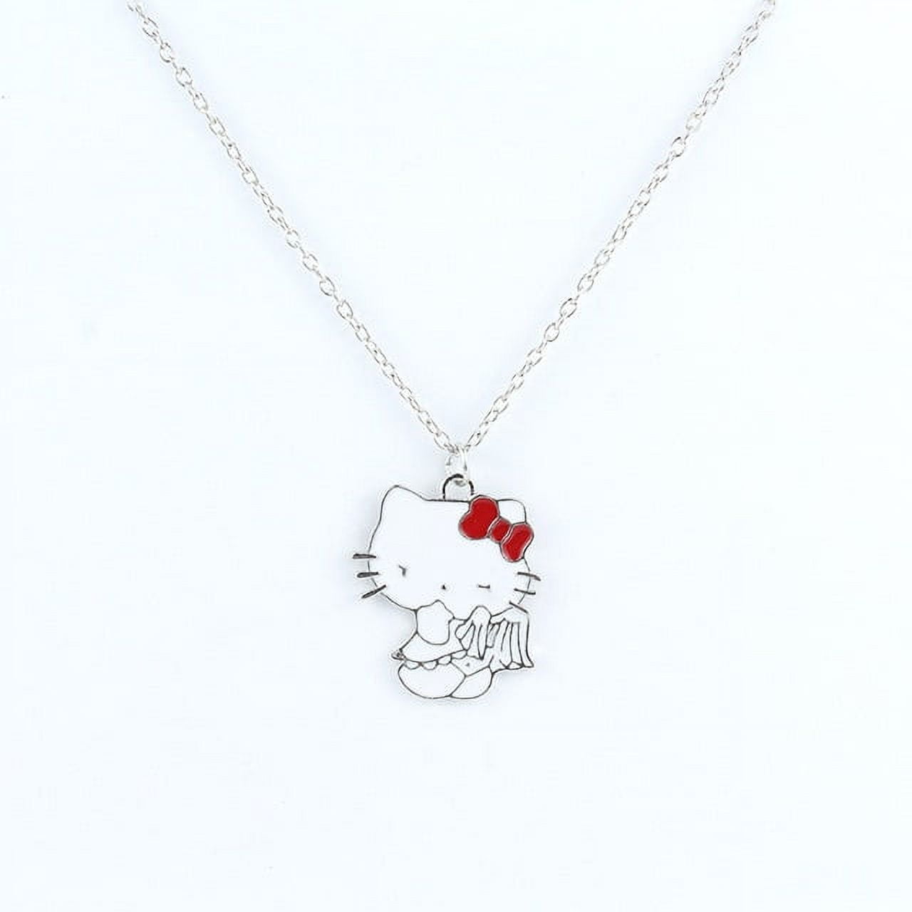 Anime Necklace Cute Cartoon Love Kt Cat Splice Jewelry Decoration Matching  Collar Chain Holiday Party Gift - Arts, Crafts & Sewing - Temu