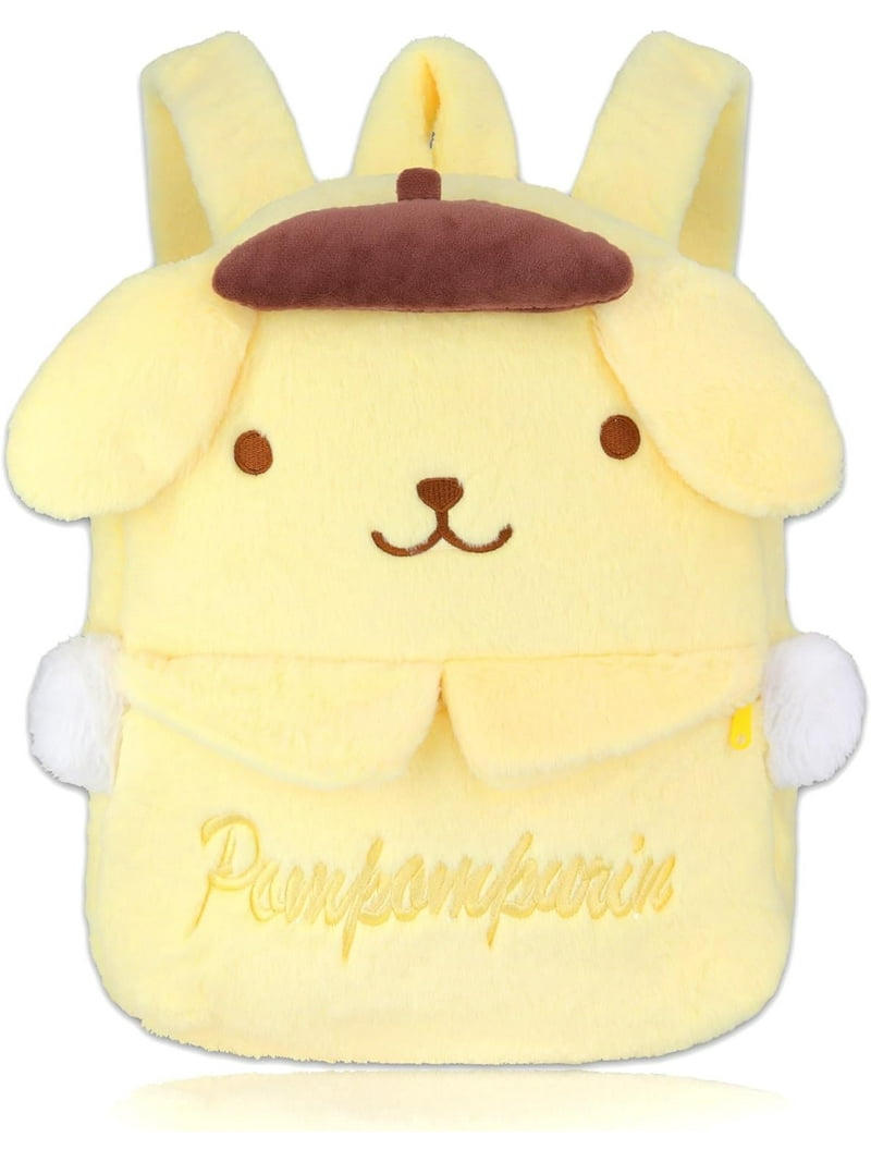 Anime Cartoon Pompom Purin Cute Plush Doll Backpack Kawaii 