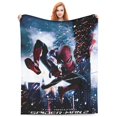 Anime Cartoon Spiderman Flannel Throw Blanket Gifts 50"x40" Novelty