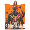 Anime Cartoon Spiderman Flannel Throw Blanket Gifts 80"x60" Novelty