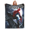 Anime Cartoon Spiderman Flannel Throw Blanket Gifts 80"x60" Novelty