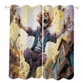 thumbnail image 1 of Anime Castle Modern Window for Living Room Curtains for Child Bedroom Kitchen Decor Blinds Drapes, 1 of 7