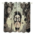 thumbnail image 1 of Anime Castle Window Curtain Panels Grommet Blackout Curtains Blackout Curtains for Living Room, 1 of 7