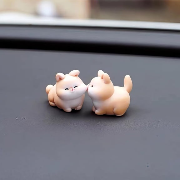 Anime Cats Car Dashboard Decorations Accessories Interior, Mini Cat Action Figures for Car Dash Board Decor Auto Motorcycle Truck Computer Monitor Decoration Home Office Desk Charm Christmas Ornament