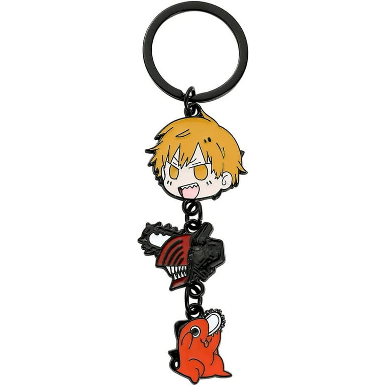 Anime Chainsaw Man Pochita Keychain - Hayakawa Aki Power Cosplay Metal Key  Chains Backpack Accessory Gifts for Women Men 