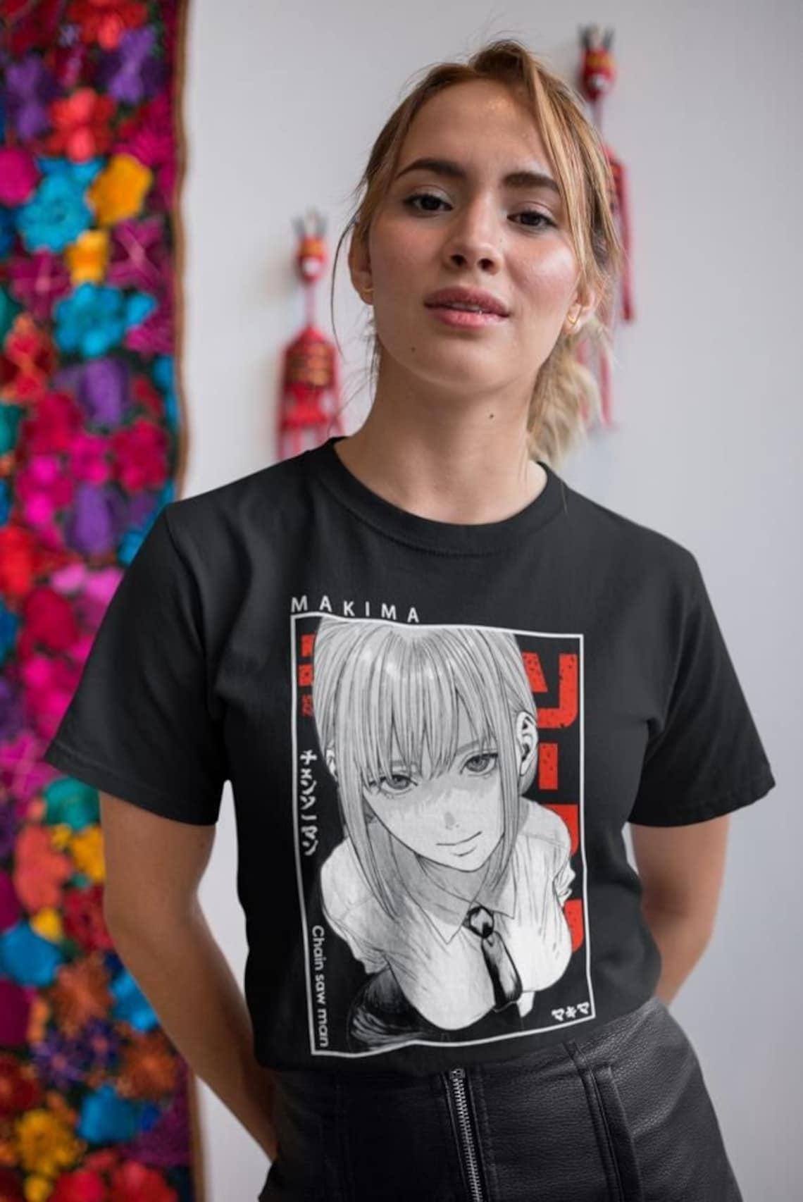 本物 チェンソーマン マキマ アニメ Tシャツ ヴィンテージ 本物 チェンソーマン マキマ アニメ Tシャツ ヴィンテージ