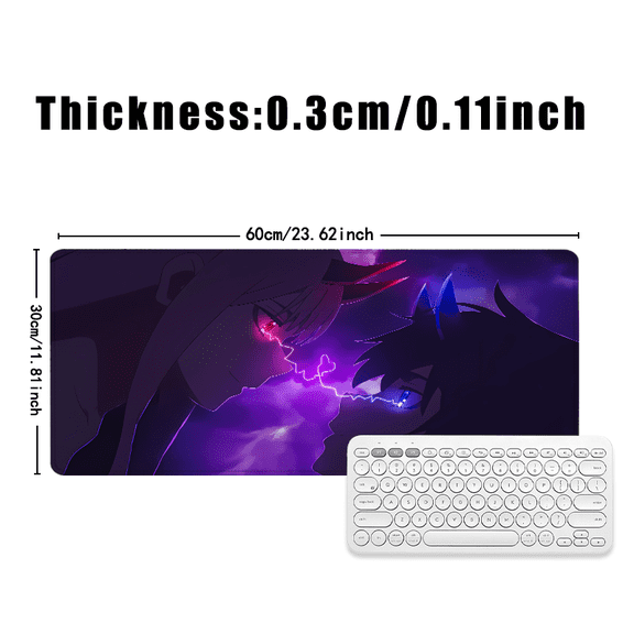 Anime Character Mouse Pad 31.5 x 11.82 Inches Rubber Design for Office and Gaming