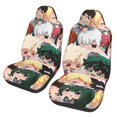 thumbnail image 1 of Anime Character My Hero Academia Car Seat Covers Accessories Vehicle Front Seat Protective Mat Cover 2pcs Universal Fit For SUV Sedan Van Trucks, 1 of 8