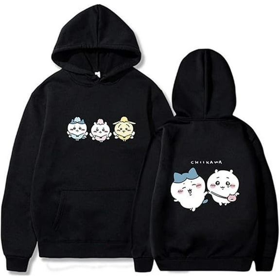 Anime Chiikawa Hoodies Merch Women Men Fashion New Printed Long Sleeve Casual Pullovers