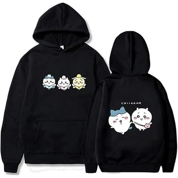 Anime Chiikawa Hoodies Merch Women Men Fashion New Printed Long Sleeve Casual Pullovers