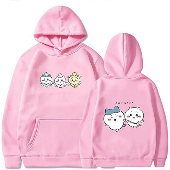 Anime Chiikawa Hoodies Merch Women Men Fashion New Printed Long Sleeve Casual Pullovers