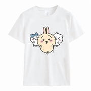 Anime Chiikawa T-Shirt T-Shirts Short-Sleeve Y2K Tops Summer Crewneck Tees