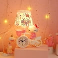 thumbnail image 1 of Anime Cinnamoroll Hello Kitty Night Lights Kawaii Sanrio Cute Decoration Bedroom Sleep Light with Alarm Clock Desk Gift, 1 of 28