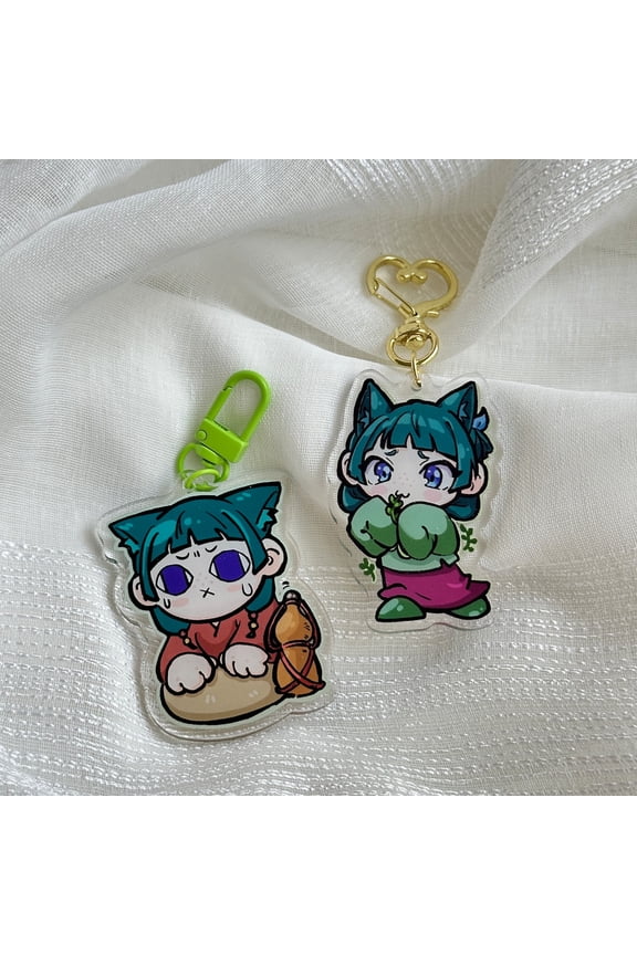 Anime Clear Acrylic Keychain, random 1 pack