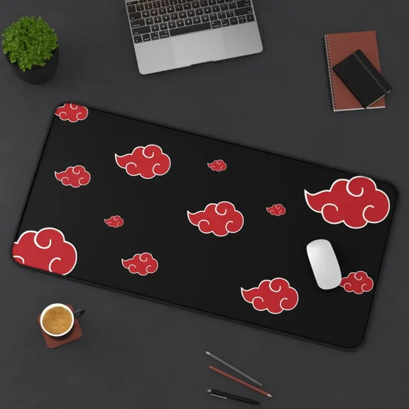 Anime Clouds Desk Mat, Clouds Ninja Anime Mouse Pad, Keyboard Mat, Naruto Anime Desk Mat For Office, Gift For Gamer